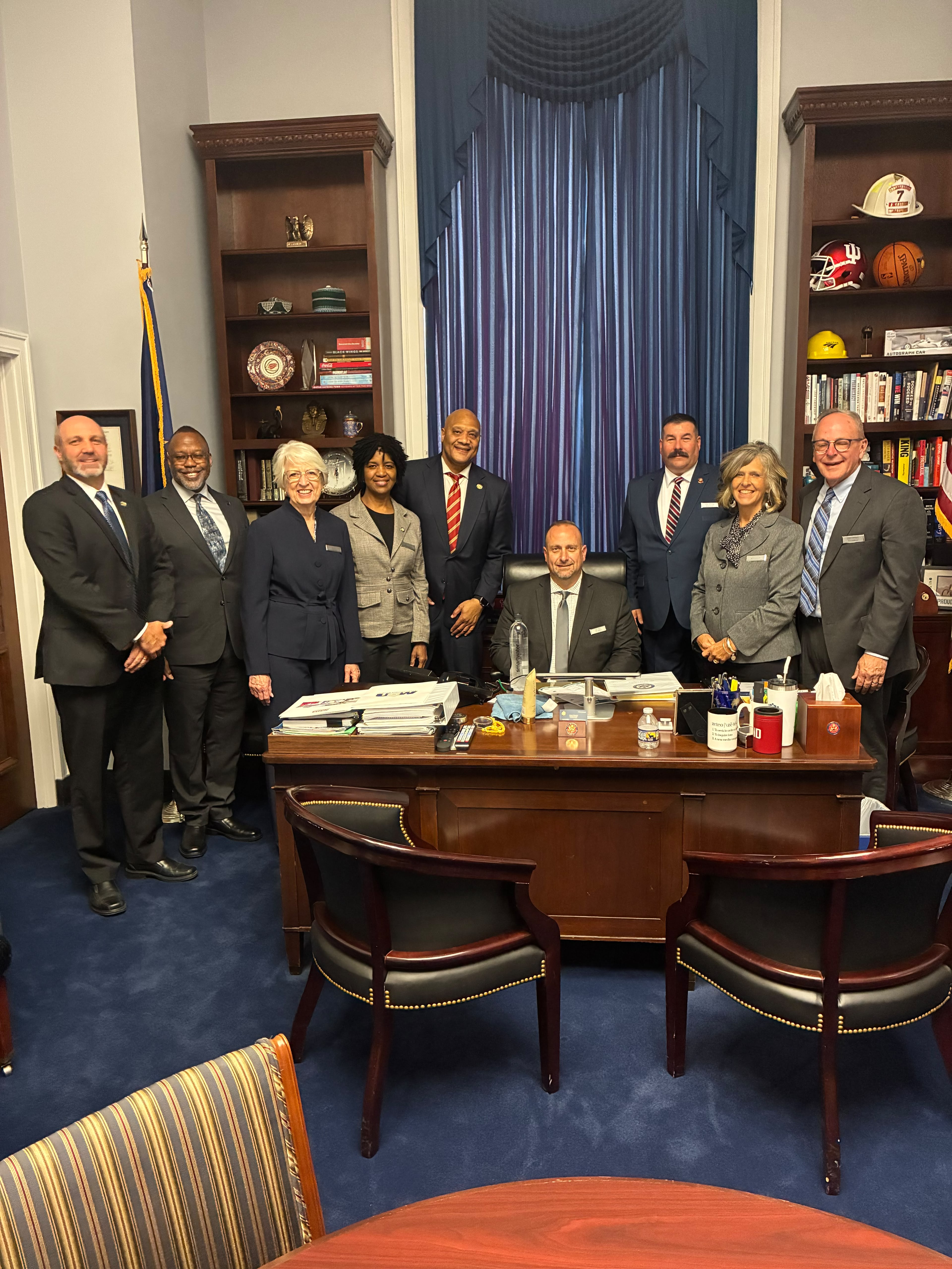 Visiting with Congressman Andre Carson